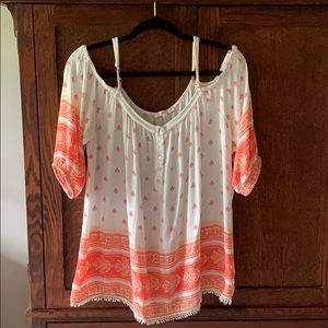 Skies are Blue Stitch Fix blouse Size L